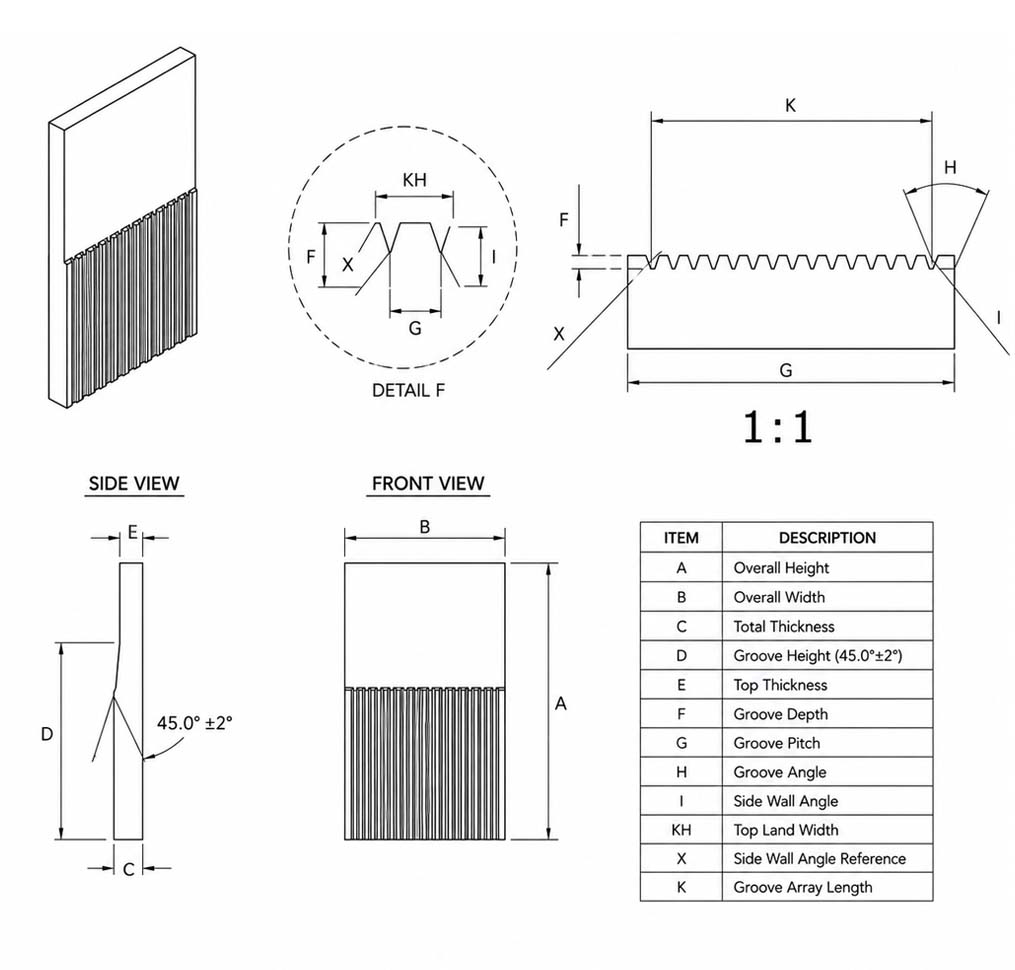 V-Groove Glass Substrates for Fiber Arrays