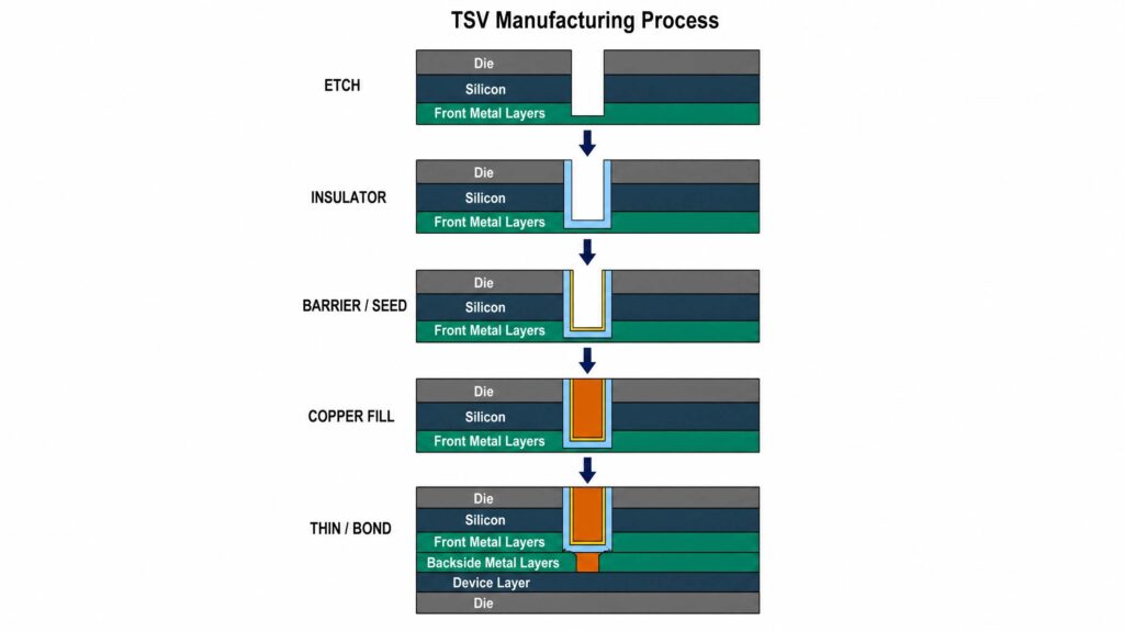 TSV Manufacturing Process