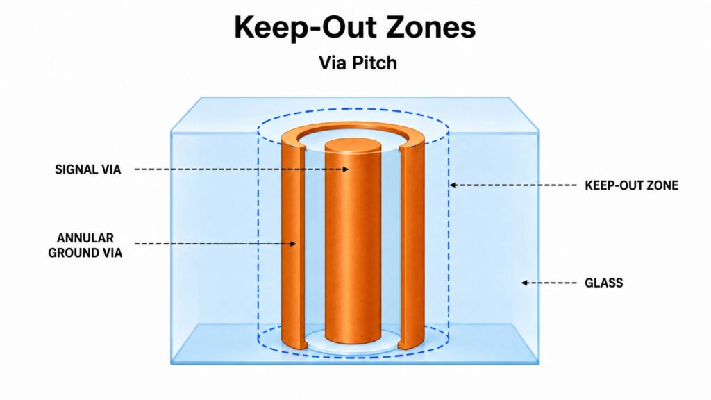 TGV Keep-Out Zones