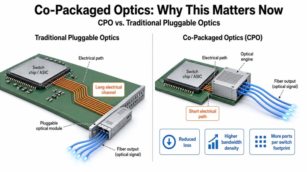 CPO vs. Traditional Pluggable Optics