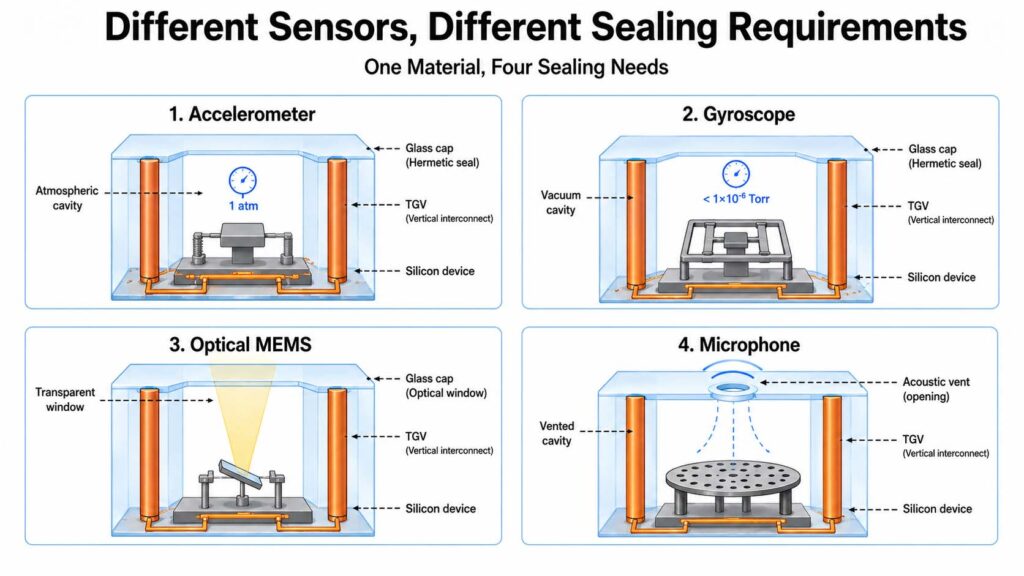 Different Sensors, Different Sealing Requirements
