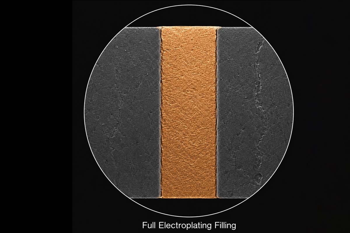 Microvia Metal Filling Technology